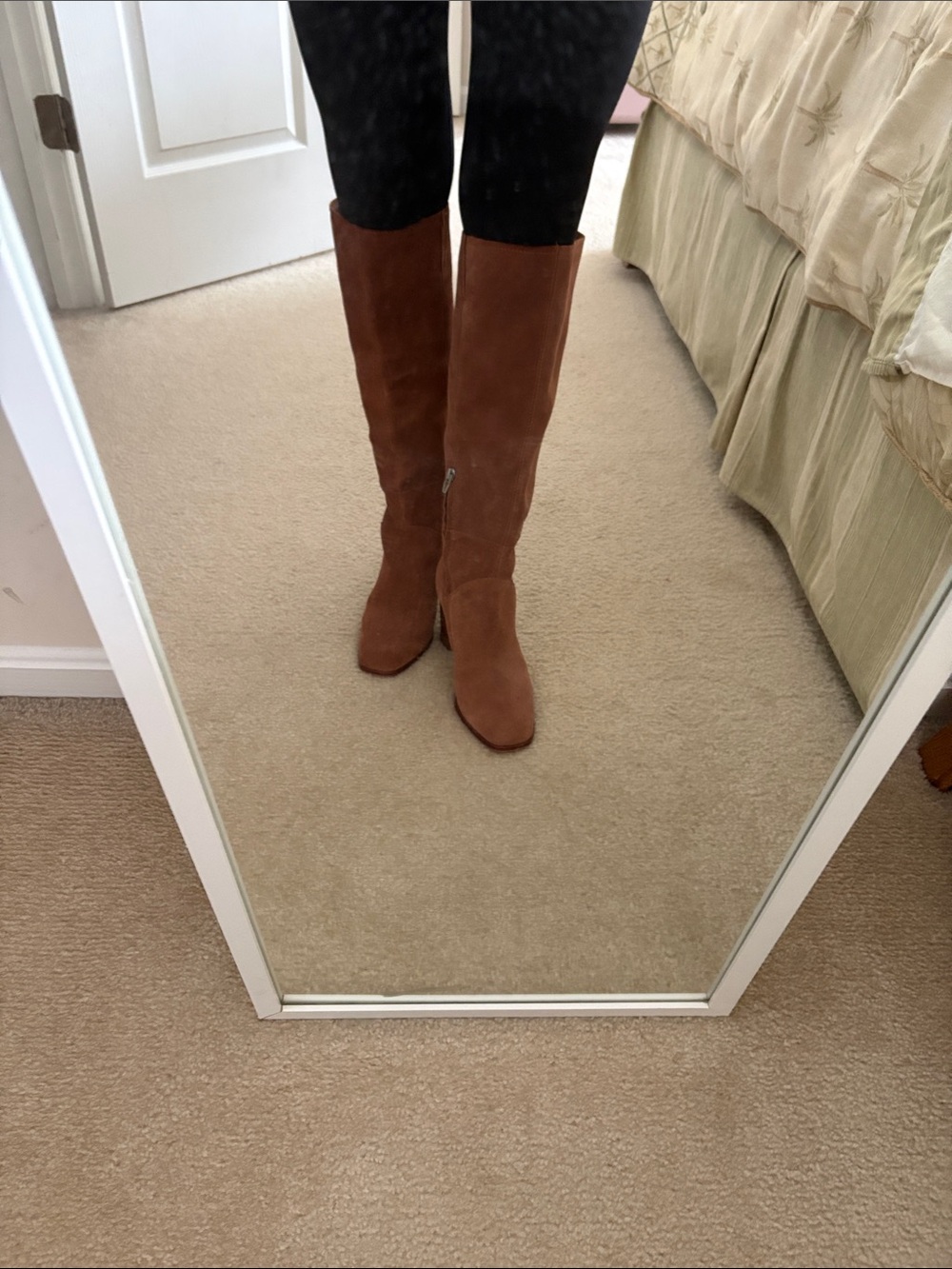 Dolce Vita Tall Suede Over‑the‑Knee Boots in Chestnut Brown - Picture 3 of 3